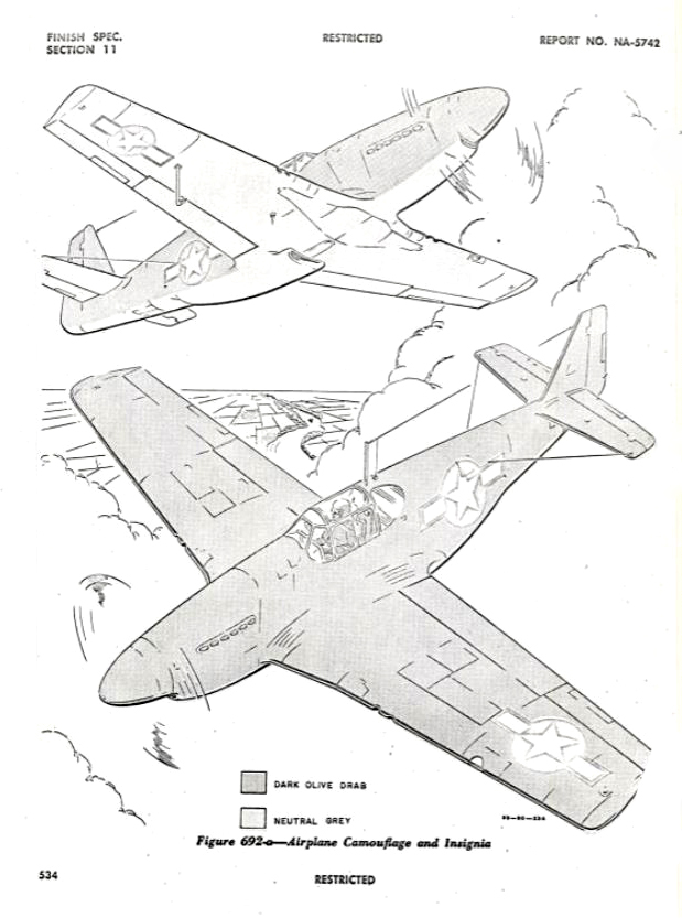 P-51 B&C Structural Repair Instructions: Finish Specifications Section 11 -Figure 692-a