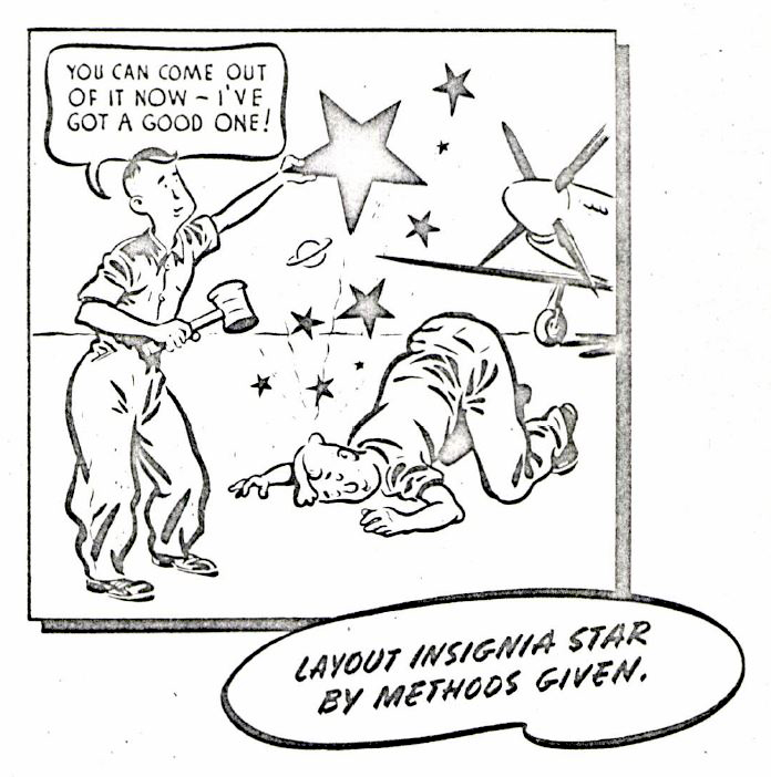 Layout Insignia Star by Methods Given Cartoon