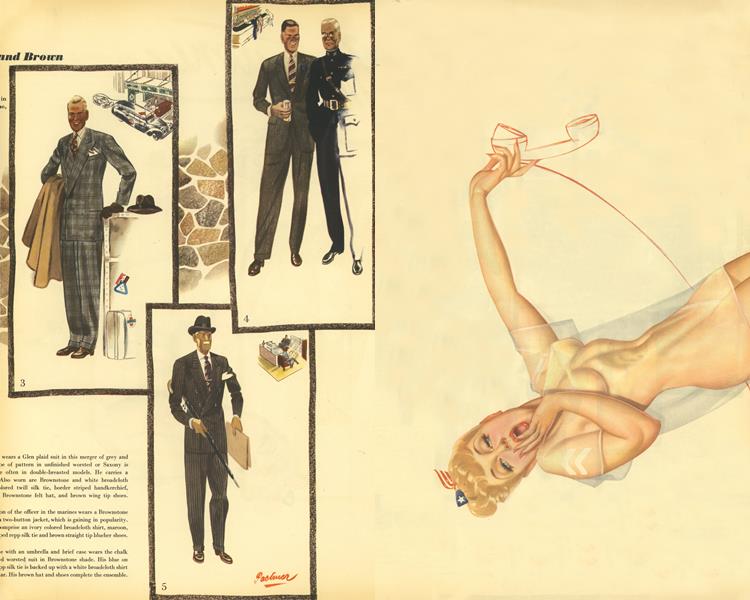 George Petty Esquire Magazine Illustartion Oct 1941