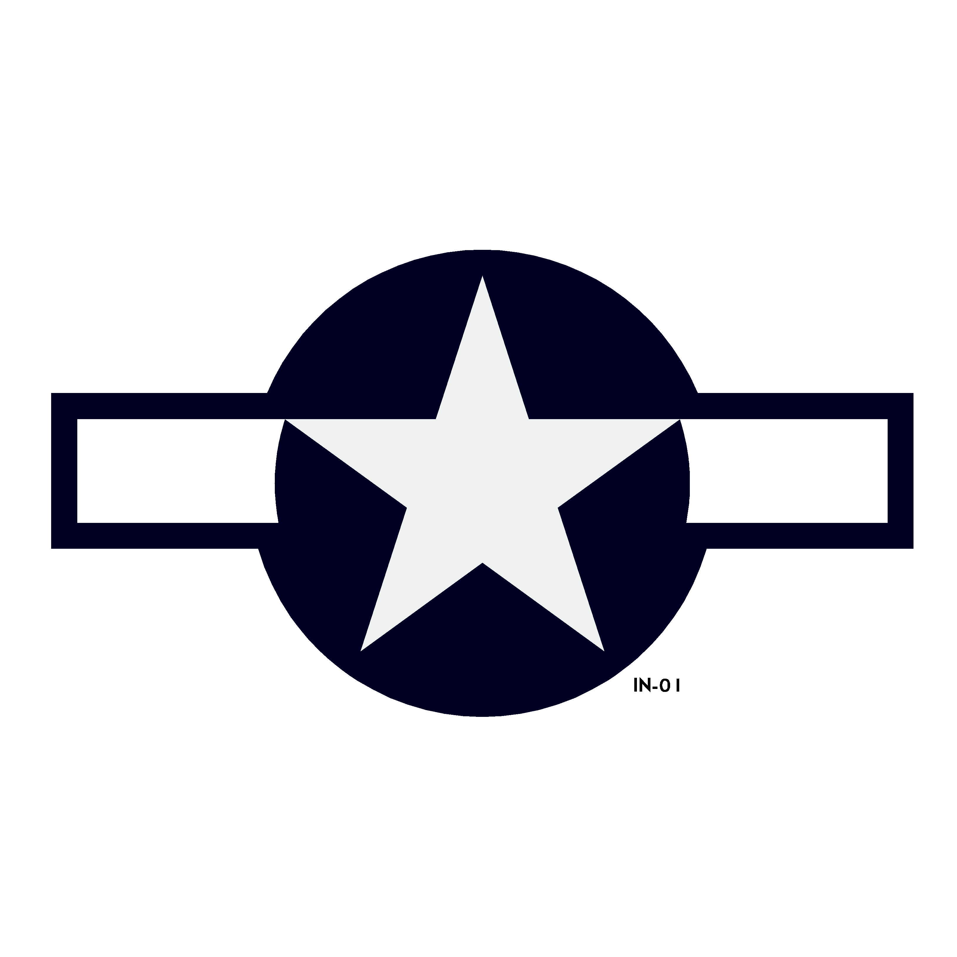 U.S. Army Air Force National Star and Bars Insignia - AN-I-9b