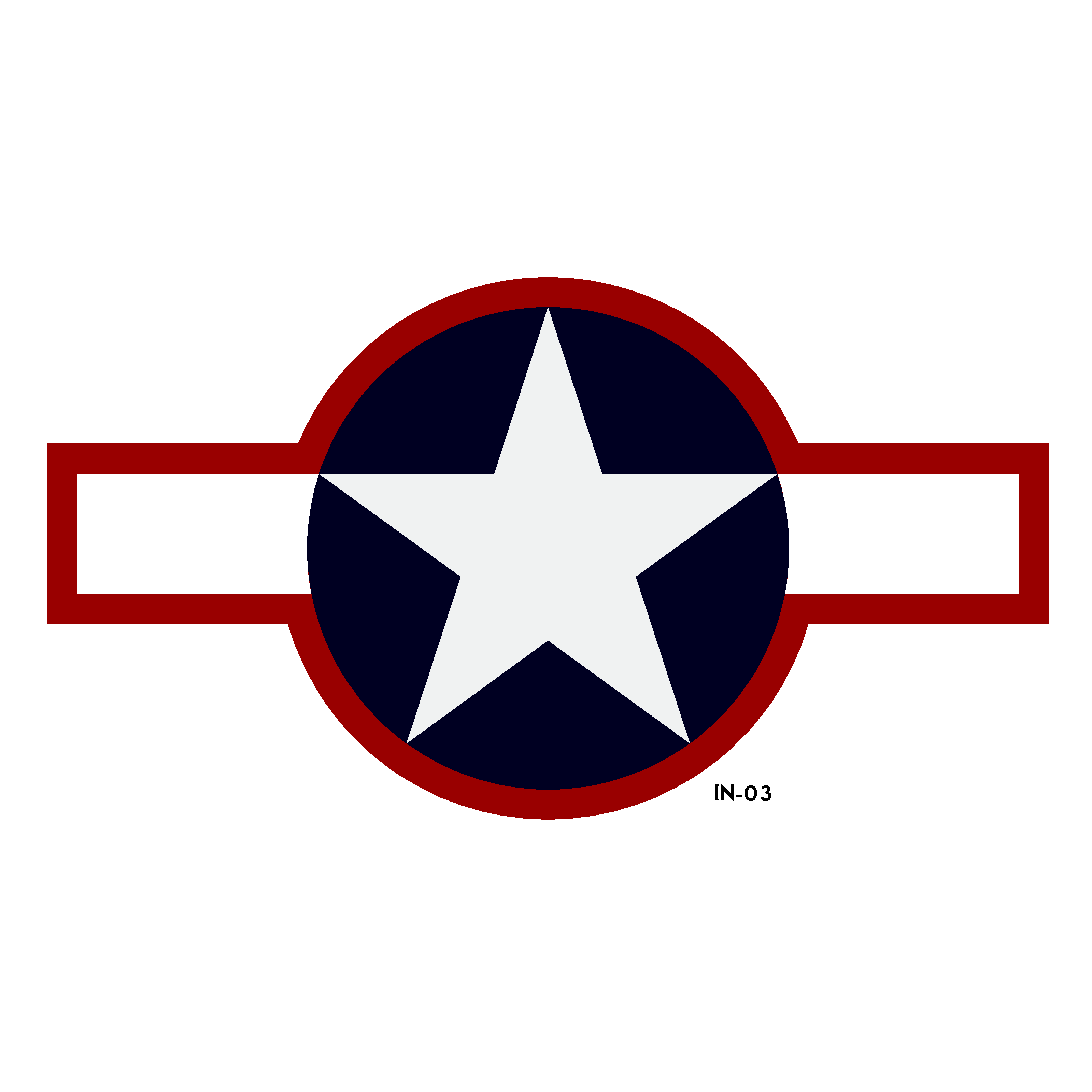 U.S. Army Air Force National Star and Bars Insignia - Spec. AN-I-9a